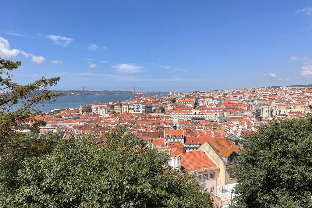 Lisbona. Vista panoramica della città