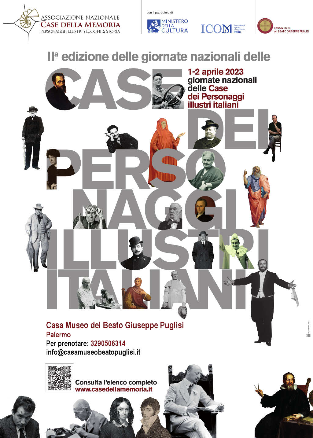 Locandina Giornate nazionali delle Case dei personaggi illustri (seconda edizione)