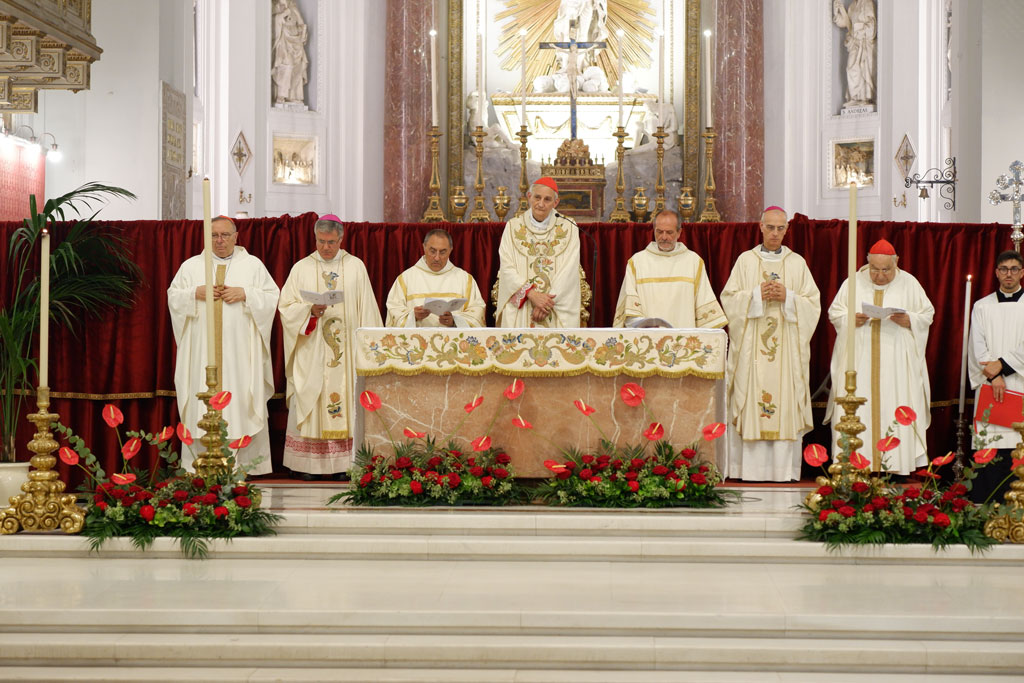 Momenti della celebrazione eucaristica in Cattedrale nel trentennale del martirio del Beato Giuseppe Puglisi