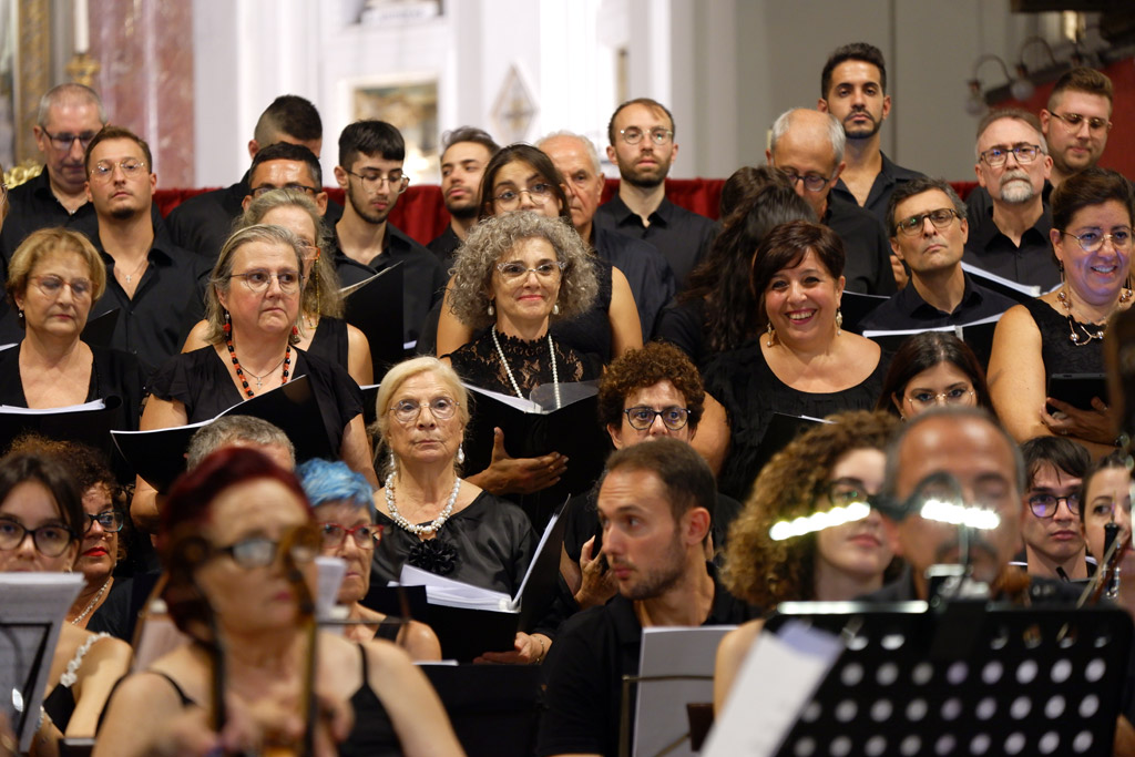 Momenti del Concerto nella Cattedrale di Palermo, diretto da Mons. Marco Frisina, nel Trentennale del martirio del Beato Giuseppe Puglisi