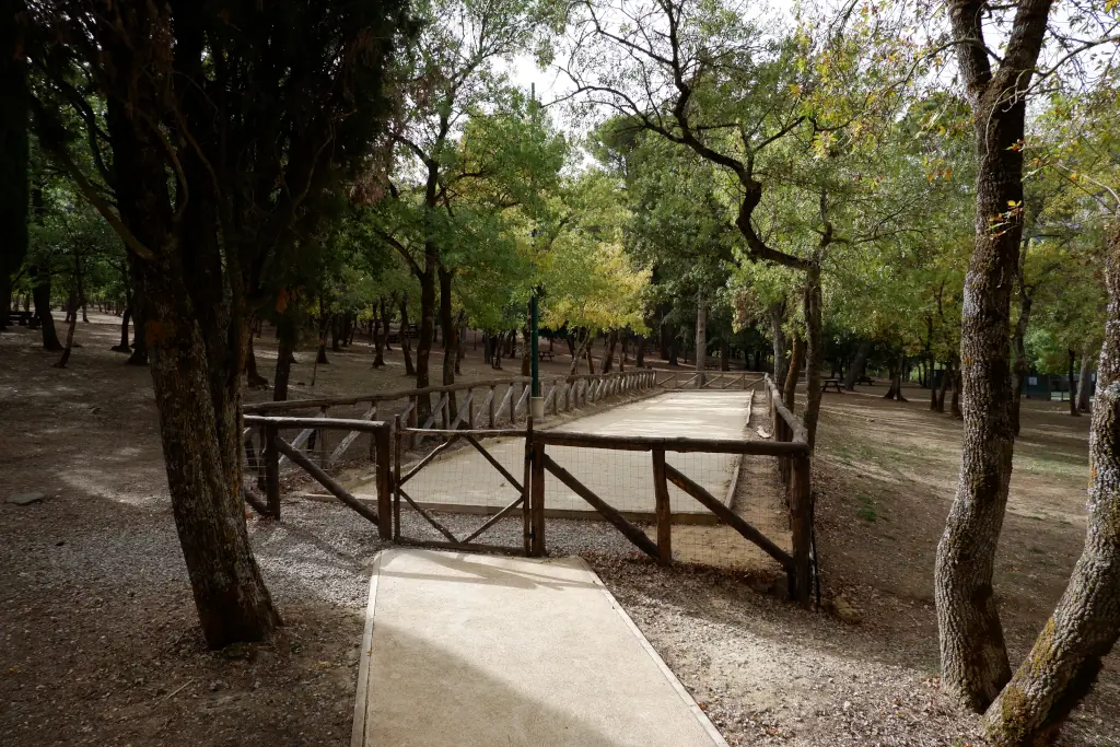 Il campo da bocce a Bosco Ficuzza