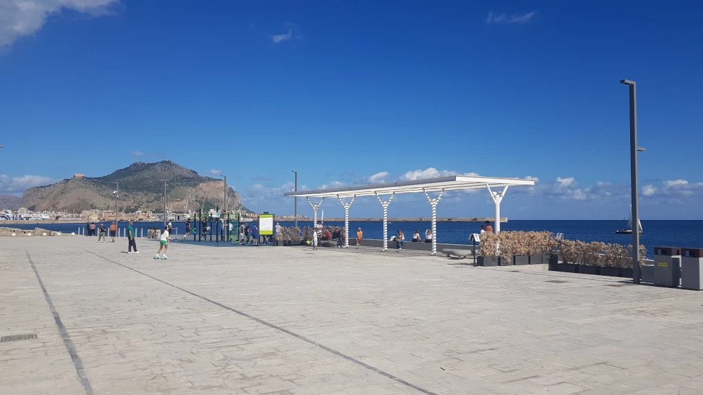 La palestra all'aperto al Foro Italico di Palermo