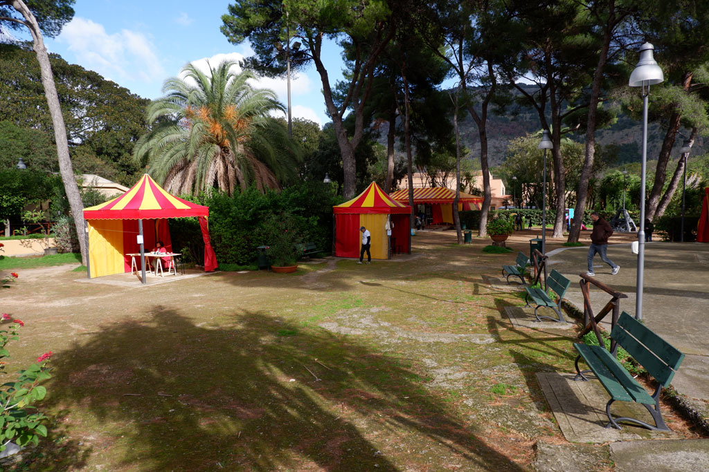 La Città dei Ragazzi - Palermo. I gazebo per le attività e i laboratori