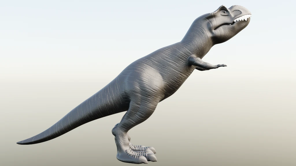 T-rex realizzato con software Blender
