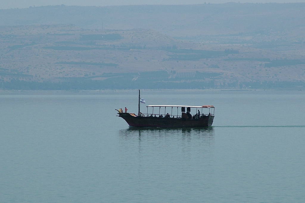 Imbarcazione per la traversata del lago di Tiberiade