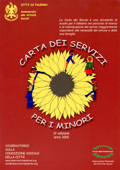 Copertina della carta dei servizi minori - città di Palermo - II edizione