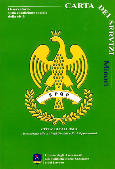 Copertina della carta dei servizi minori - città di Palermo