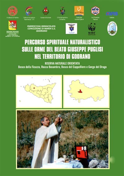 Copertina percorso spirituale naturalistico sulle orme del Beato Giuseppe Puglisi nel territorio di Godrano